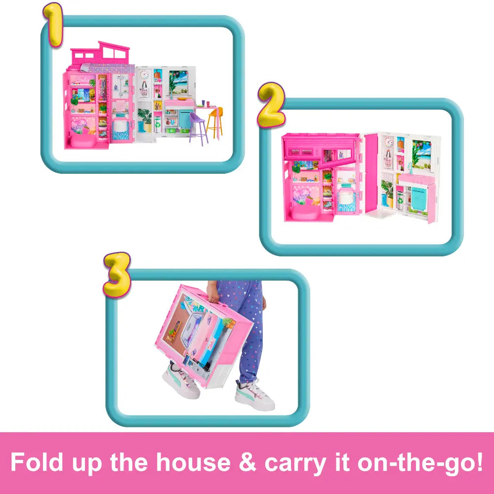Barbie Getaway Doll House With Doll