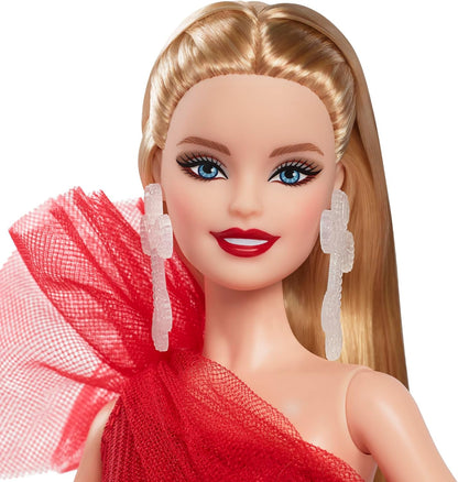 Barbie Blonde Holiday Doll Kids Collectible Fashion Doll