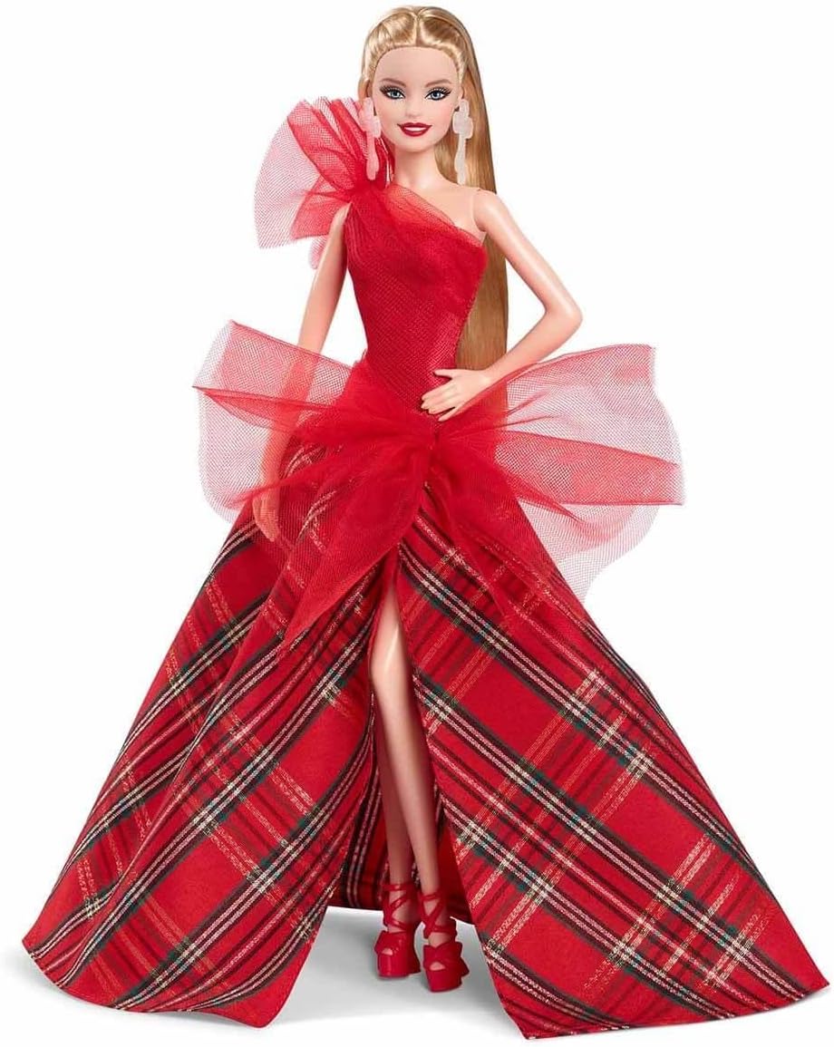 Barbie Blonde Holiday Doll Kids Collectible Fashion Doll
