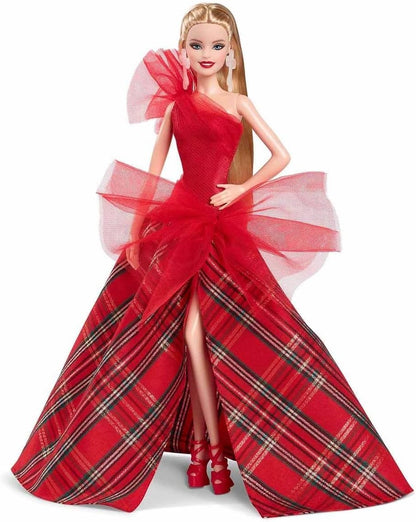Barbie Blonde Holiday Doll Kids Collectible Fashion Doll