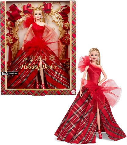 Barbie Blonde Holiday Doll Kids Collectible Fashion Doll