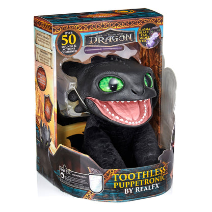 How to Train your Dragon Realfx Toothless Puppetronic Toys