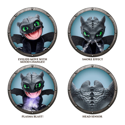 How to Train your Dragon Realfx Toothless Puppetronic Toys