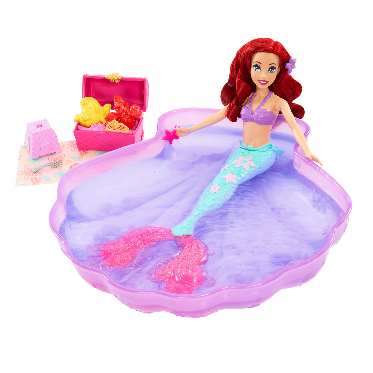Disney Princess Ariel Mermaid Fashion Doll with Pool Playset & Accessories