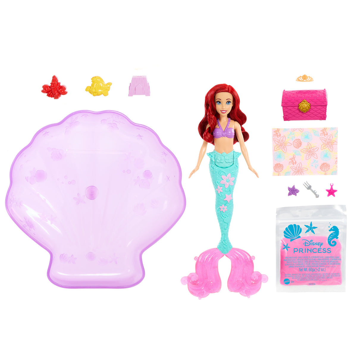Disney Princess Ariel Mermaid Fashion Doll with Pool Playset & Accessories