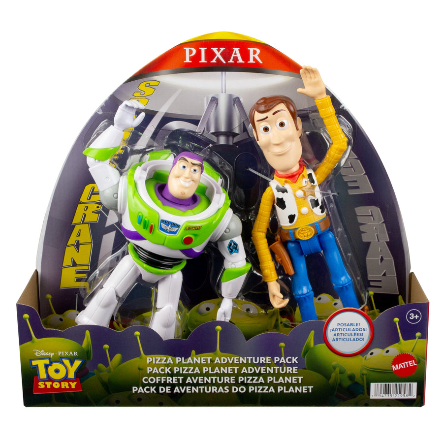 Disney Pixar Toy Story Pizza Planet Adventure Pack with Woody & Buzz Lightyear Action Figures