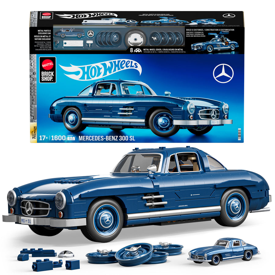 Hot Wheels Brick Shop Premium Mercedes-Benz 300 SL - 1:12 Scale