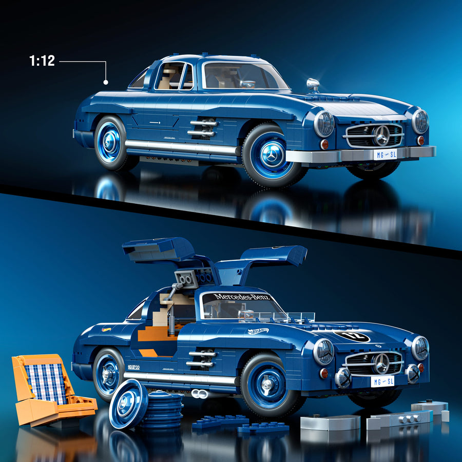 Hot Wheels Brick Shop Premium Mercedes-Benz 300 SL - 1:12 Scale