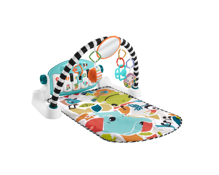 Fisher-Price Blue Kick & Play Piano Gym - Baby Musical Activity Mat