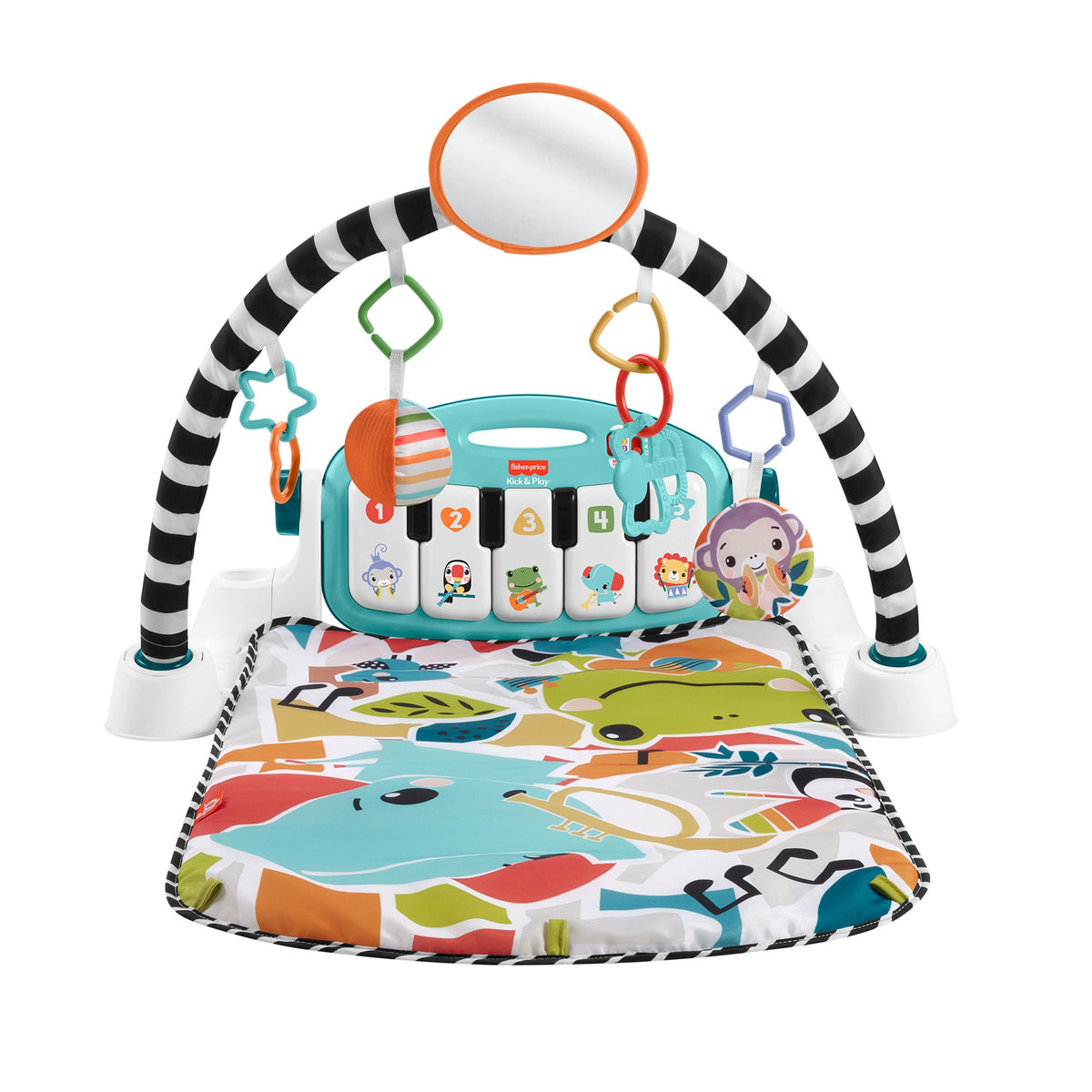 Fisher-Price Blue Kick & Play Piano Gym - Baby Musical Activity Mat