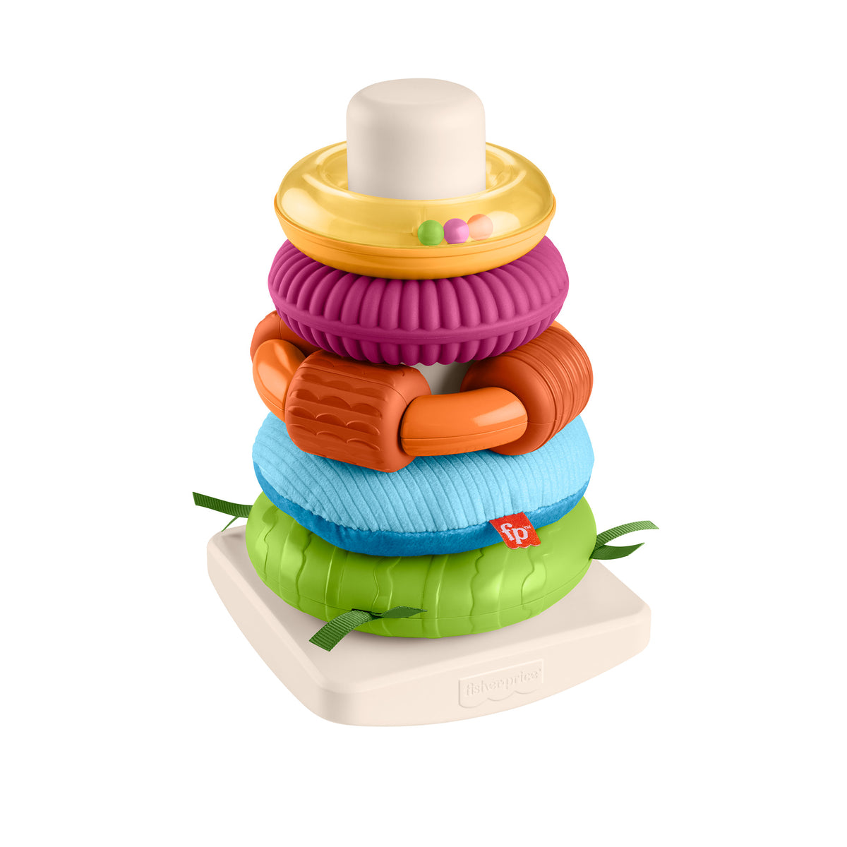 Fisher-Price Sensory Rock-a-Stack Rings Baby Stacking Toy