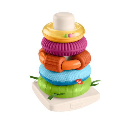 Fisher-Price Sensory Rock-a-Stack Rings Baby Stacking Toy