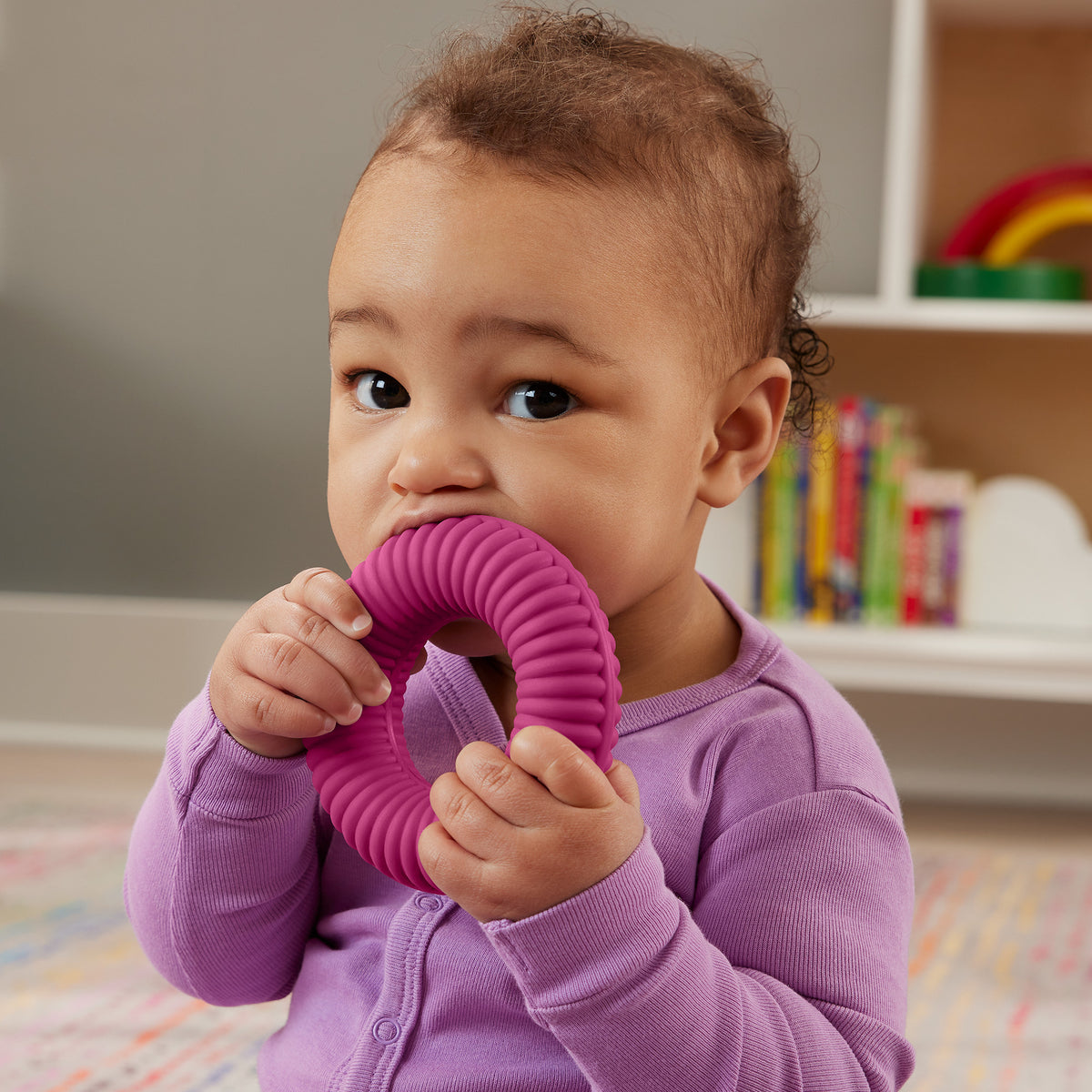 Fisher-Price Sensory Rock-a-Stack Rings Baby Stacking Toy