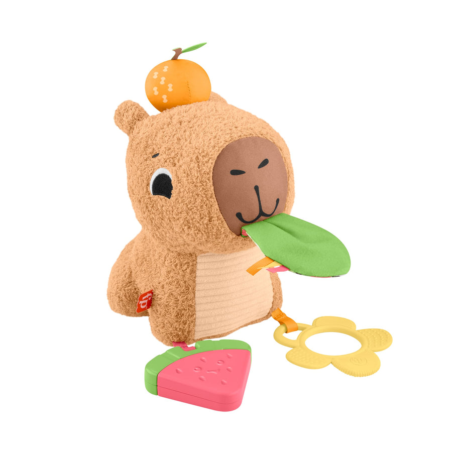 Fisher-Price Sensory Snuggly Snacky Capybara Baby Toy