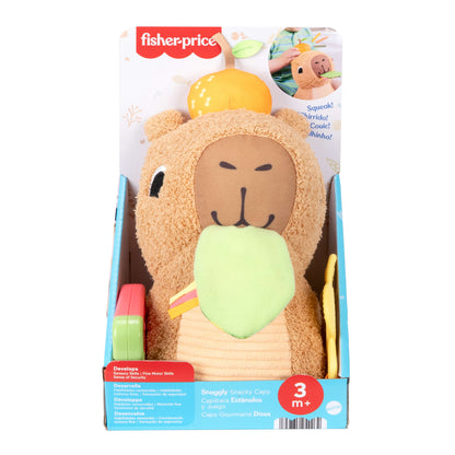 Fisher-Price Sensory Snuggly Snacky Capybara Baby Toy