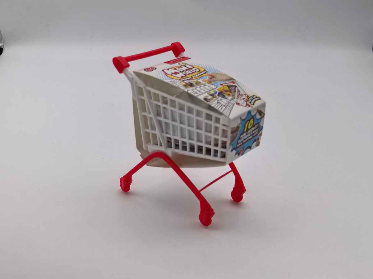 Miniworld Mini Mart Shopping Cart Playset for Kids
