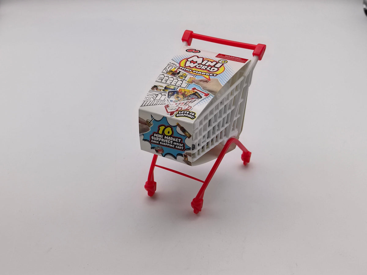 Miniworld Mini Mart Shopping Cart Playset for Kids