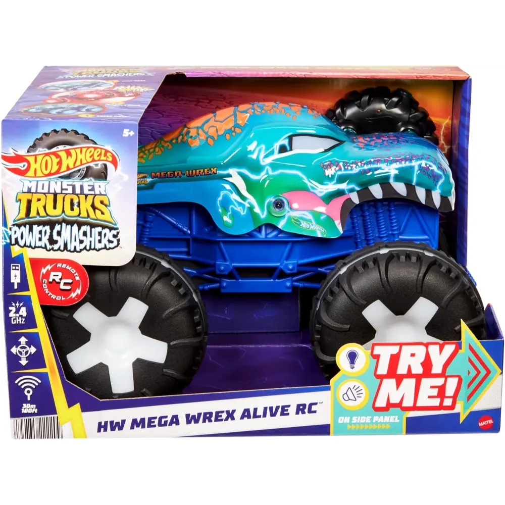 Hot Wheels Monster Truck Mega-Wrex Alive RC 1:15 Vehicle