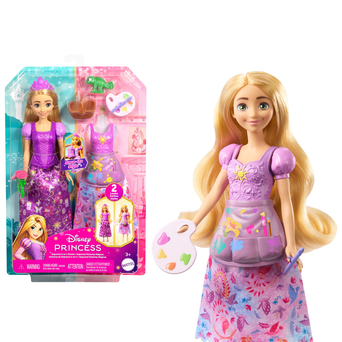 Disney Princess Rapunzel Storytelling Fashion Doll 2-in-1 & Accessories