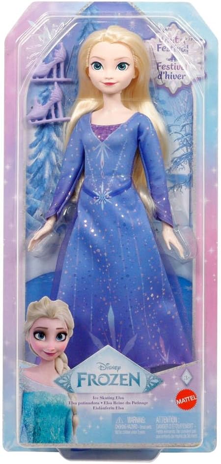 Disney Frozen Elsa Ice Skating Fashion Doll with Removable Dress & Accessories