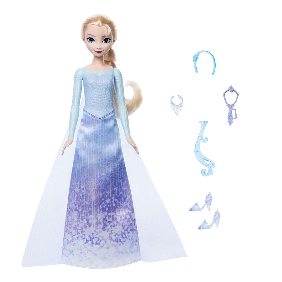 Disney Frozen Elsa Spin & Reveal Fashion Doll Set with Surprises