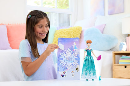 Disney Frozen Anna Spin & Reveal Fashion Doll Set with Surprises