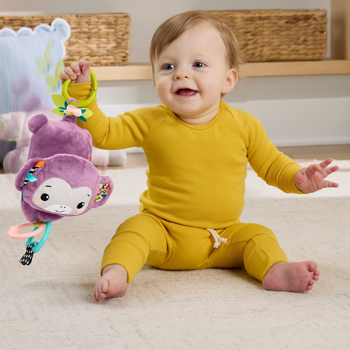 Fisher-Price Sing & Go Purple Monkey Musical Toy