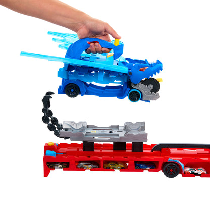 Hot Wheels City Ultimate Dual Dragon Transporter Playset