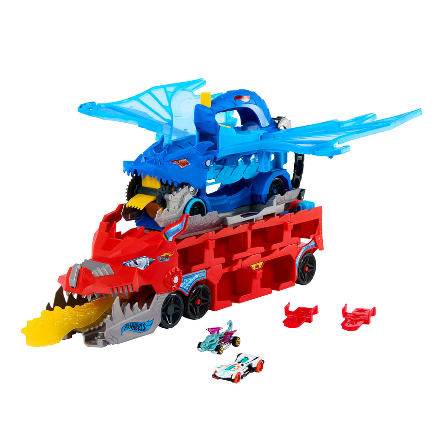 Hot Wheels City Ultimate Dual Dragon Transporter Playset