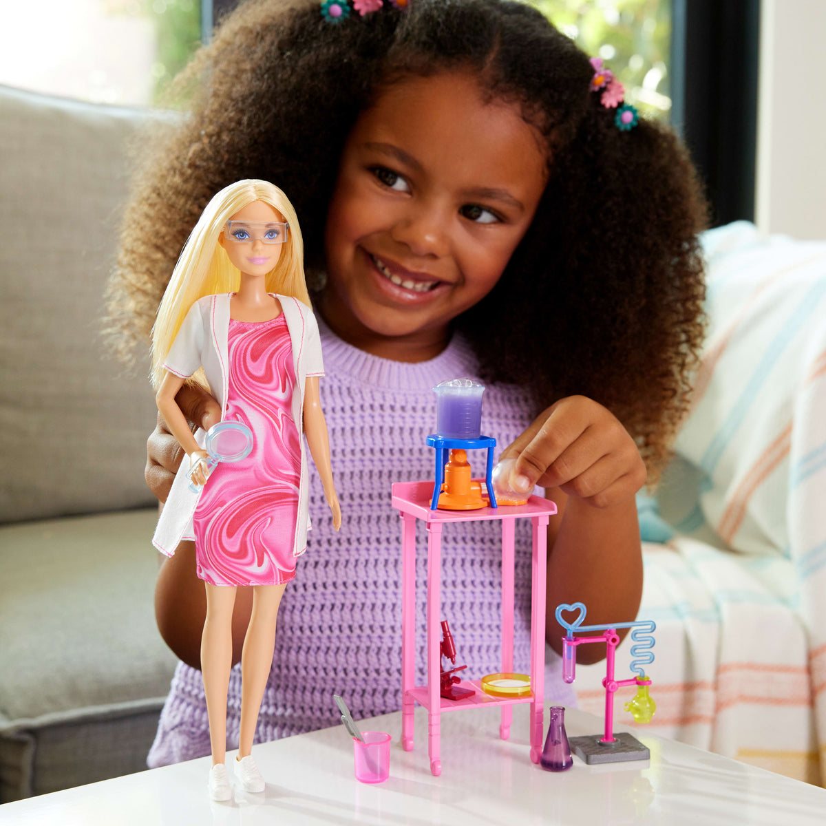 Barbie Careers Scientist Fashion Doll with Lab Accessories