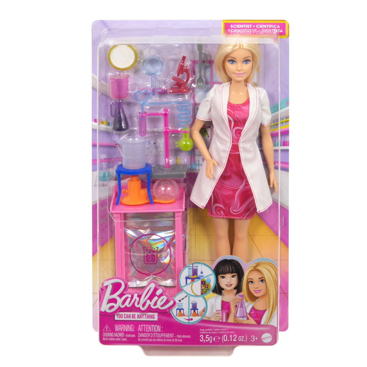 Barbie Careers Scientist Fashion Doll with Lab Accessories