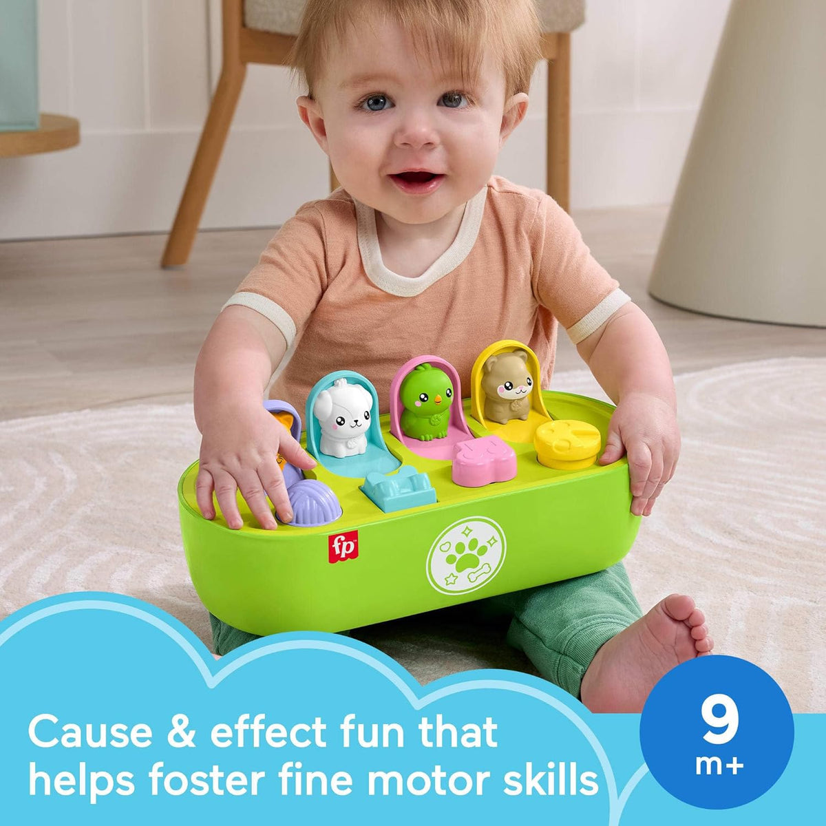 Fisher-Price Pets Fine Motor Pop-Up Activity Toy