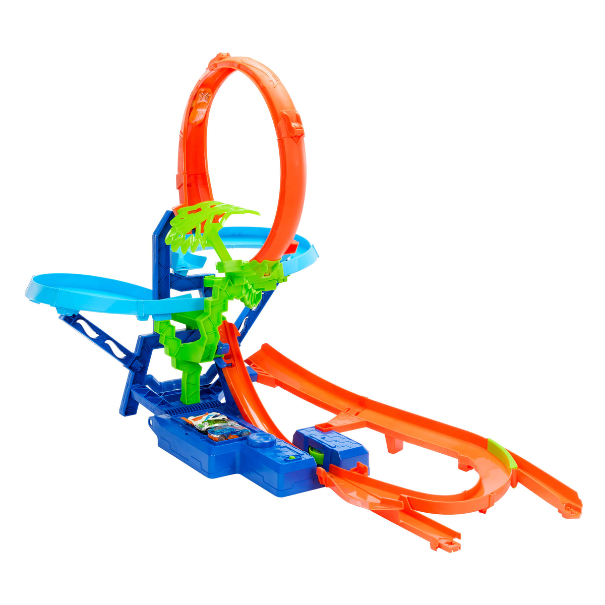 Hot Wheels Stunt Tracks Mid-Air Crash Track Set with Toy Cars