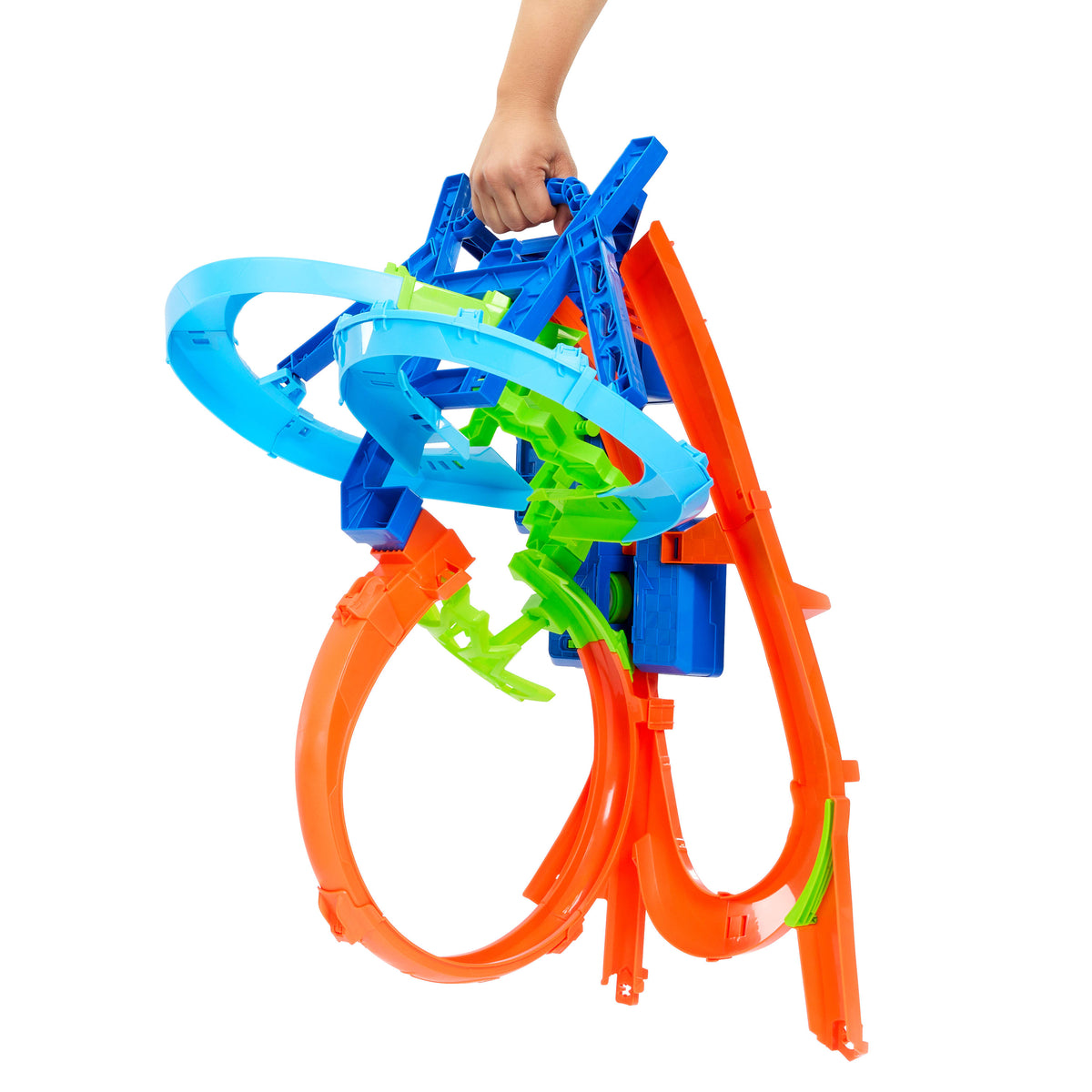 Hot Wheels Stunt Tracks Mid-Air Crash Track Set with Toy Cars