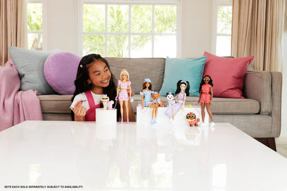 Barbie Twinning Looks Blonde Doll with Matching Pet Accessories