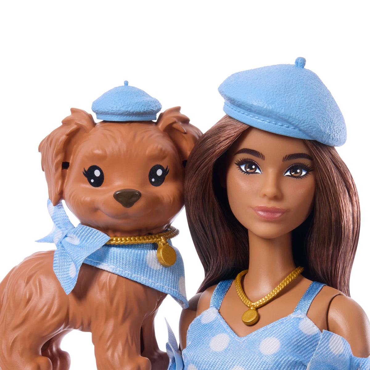 Barbie Twinning Looks Brunette Fashion Doll with Pet & Accessories