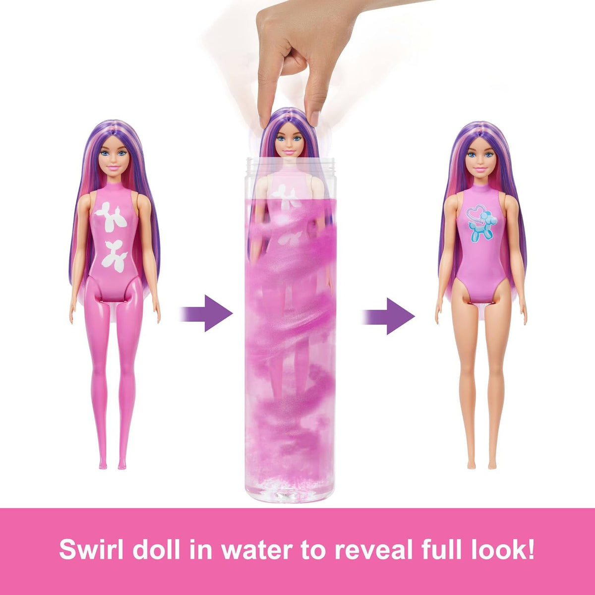 Barbie Balloon Animals Color Reveal Surprise Collectible Doll Toy for Kids