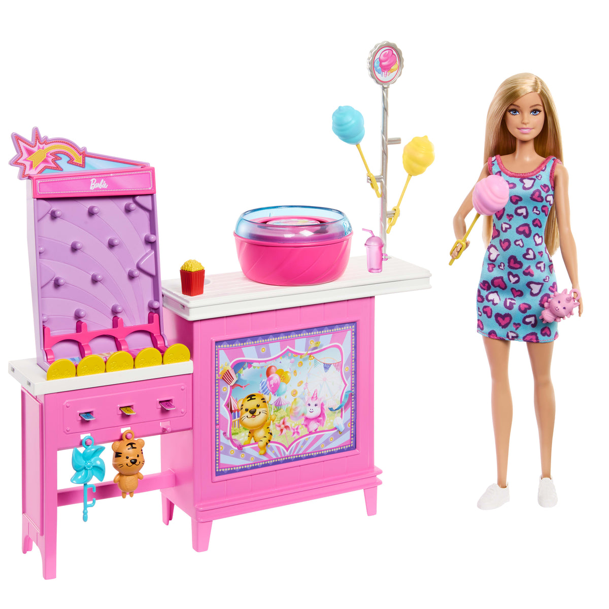 Barbie Mysteries: Beach Detectives Doll & Game Booth Playset with Accessories