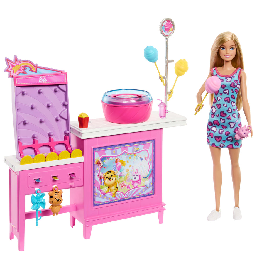 Barbie Mysteries: Beach Detectives Doll & Game Booth Playset with Accessories