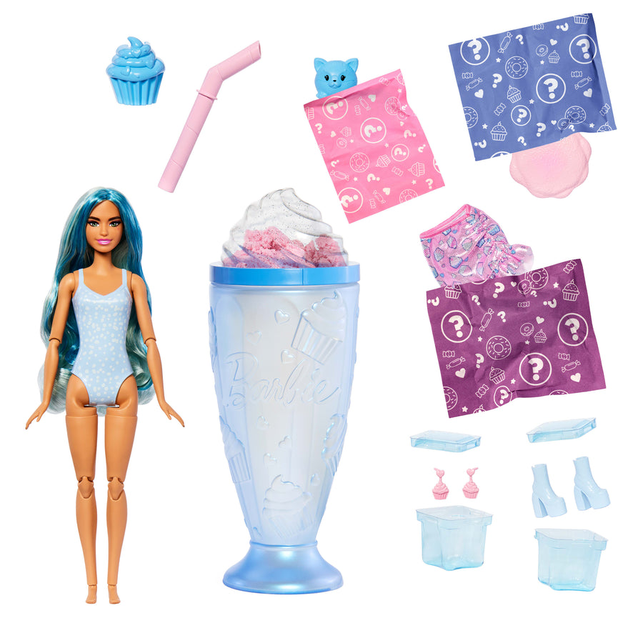 Barbie Pop Reveal Treat Series Fashion Doll with 8 Surprise Accessories