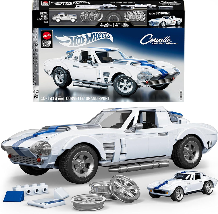Hot Wheels Brick Shop Elite Corvette 1/16