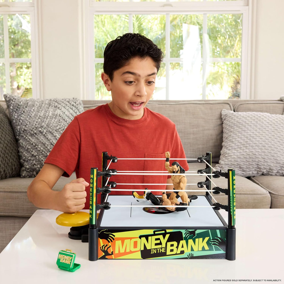 WWE Money in the Bank Cash-In Wrestling Ring Playset