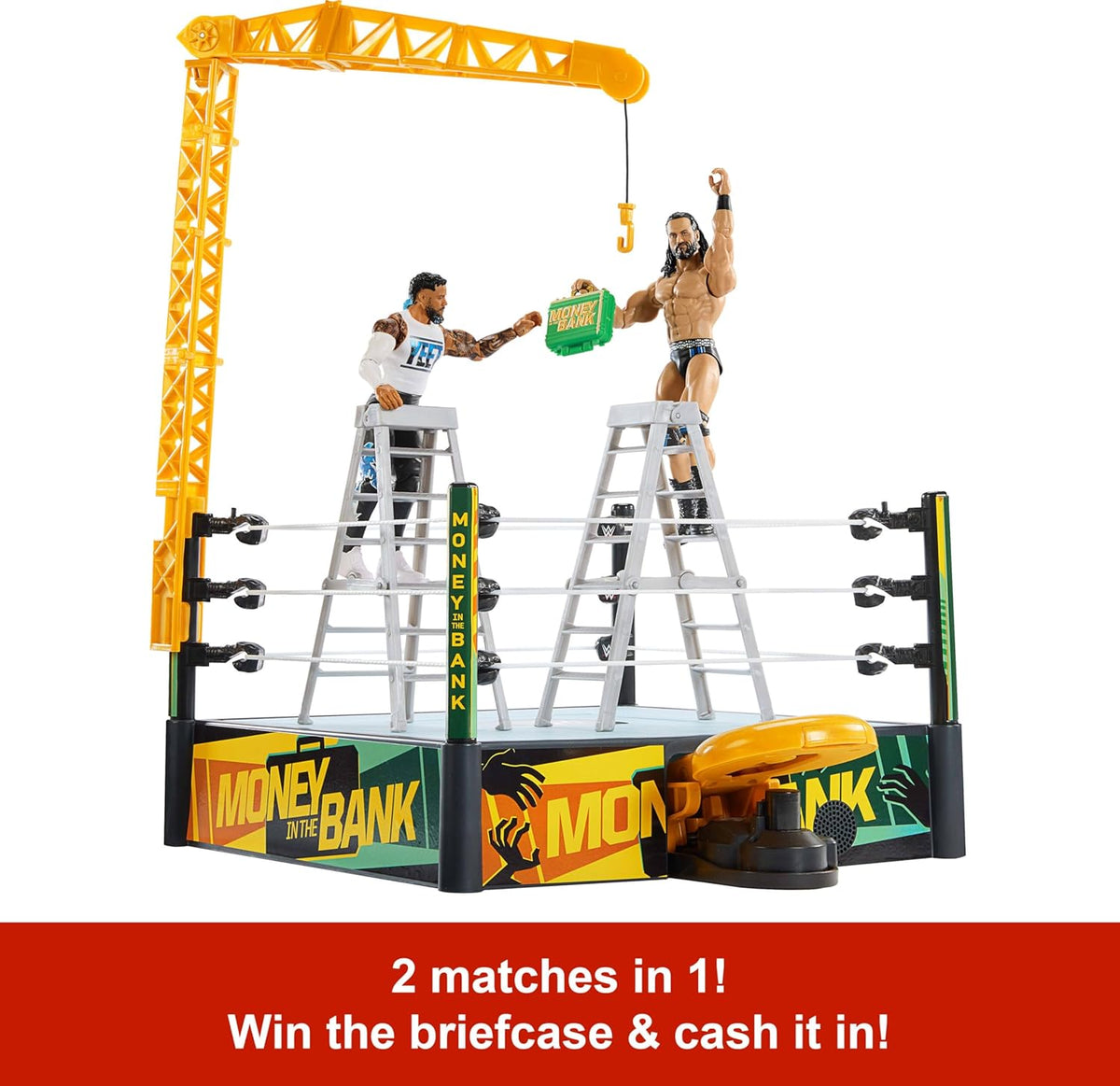 WWE Money in the Bank Cash-In Wrestling Ring Playset