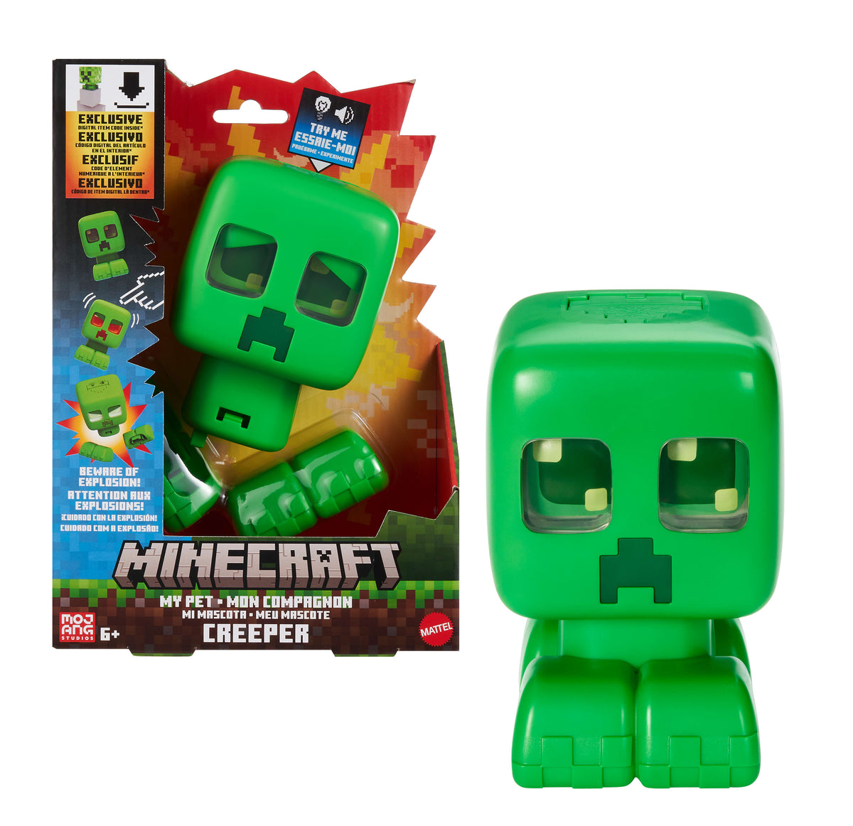 Minecraft My Pet Creeper Interactive Feature Figure