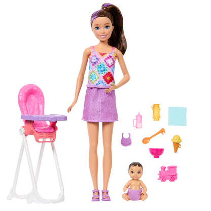 Barbie Skipper Family & Friends Babysitting Doll Playset with Accessories