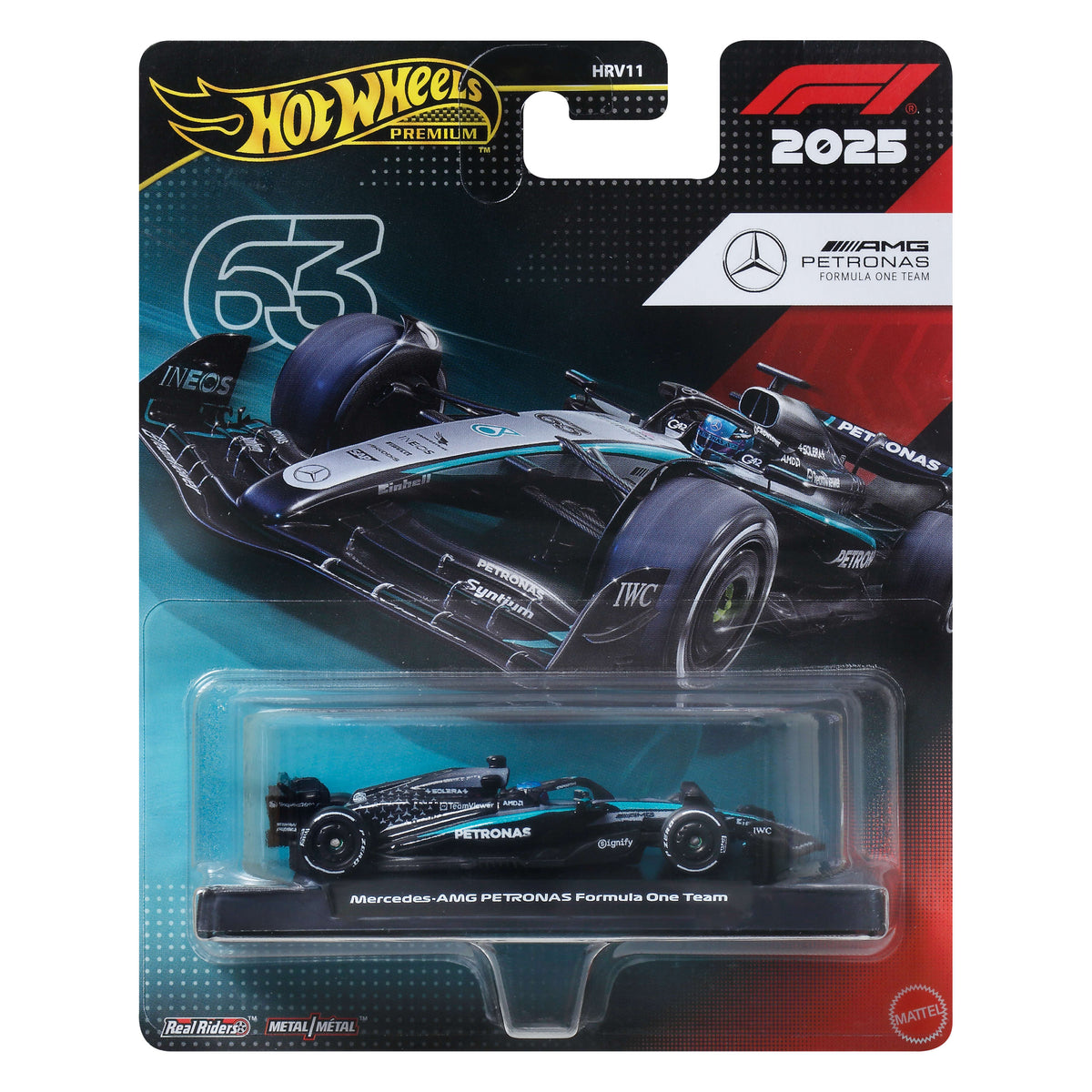Hot Wheels Premium Formula 1 Mercedes-AMG Petronas 1:64 Scale Die-Cast Car