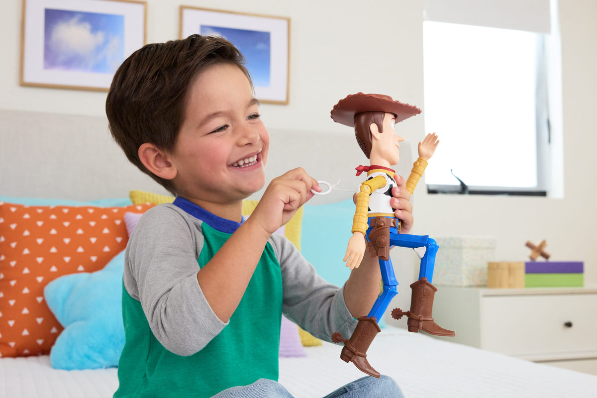 Disney Pixar Toy Story 5 Running Woody Feature 12 Inch Action Figure