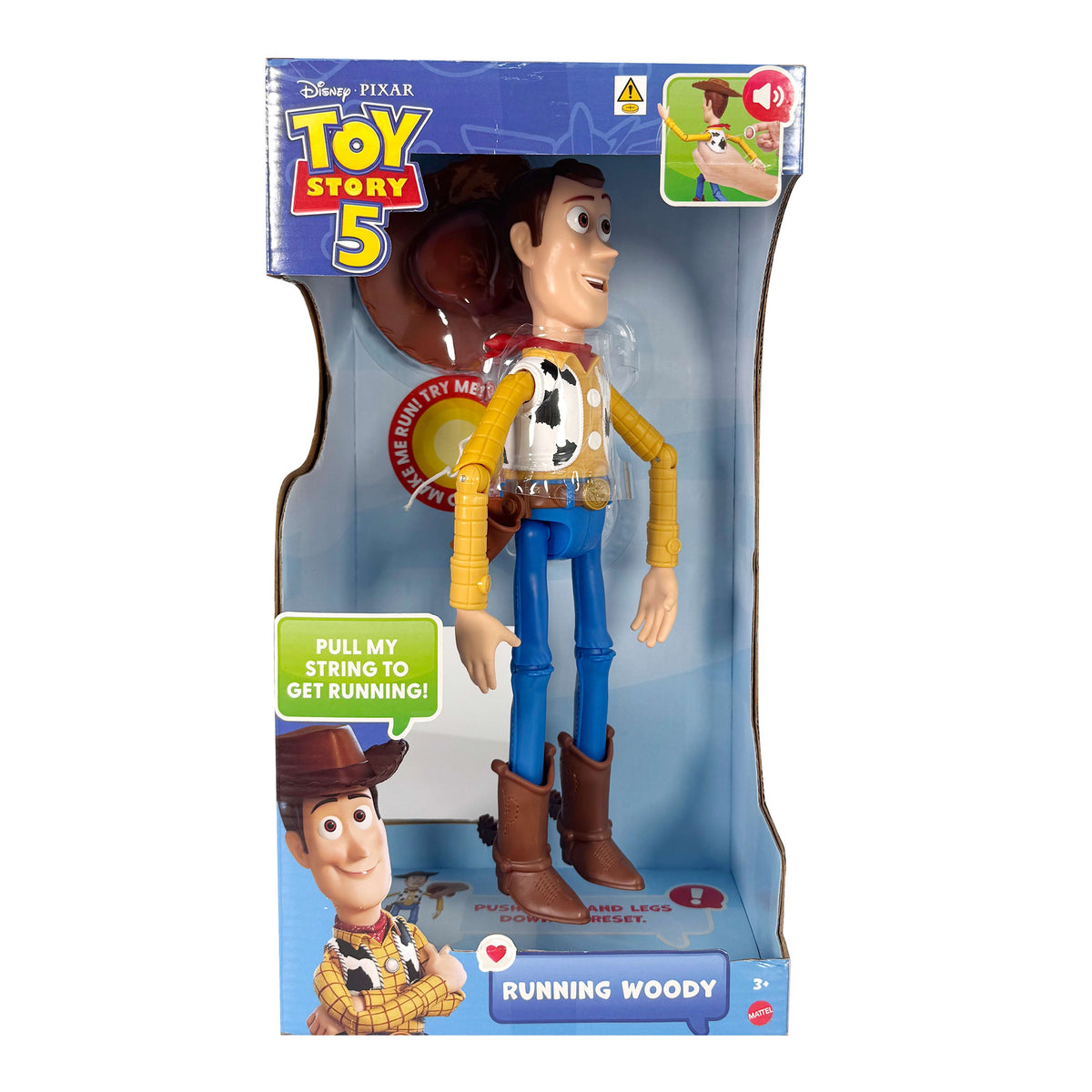 Disney Pixar Toy Story 5 Running Woody Feature 12 Inch Action Figure