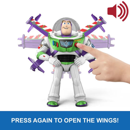 Disney Pixar Toy Story 5 Flight Mode Hi-Tech Buzz Lightyear 12 Inch Talking Figure