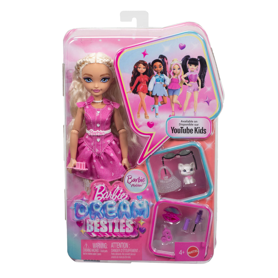 Barbie Dream Besties Malibu Posable Fashion Doll with Accessories